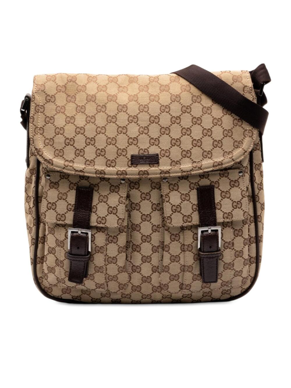 Gucci Gg Canvas Crossbody Pre-Loved Bag #375425G56B